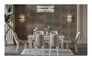 Обеденный стол раздвижной Gravita (Гравита) GRAV-14 слоновая кость Обеденный стол раздвижной Gravita (Гравита) GRAV-14 слоновая кость