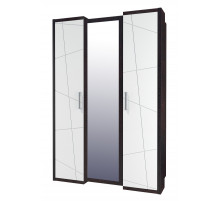 Трехдверный шкаф гардероб для одежды с зеркалом Барселона МН-115-03-220