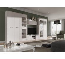 Гостиная Элана от МебельГрад, комплектация 3, цвет Бодега белая