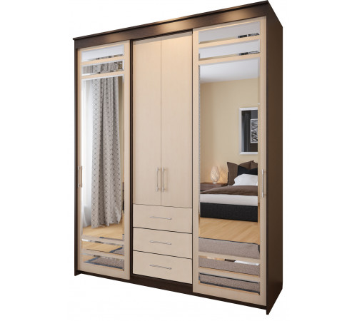Трехстворчатый шкаф-купе ШК-05 Трехстворчатый шкаф-купе ШК-05