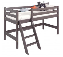 Низкая кровать Соня Лаванда с наклонной лестницей вариант 12