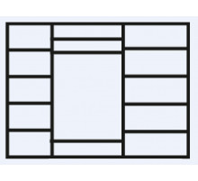 Пятистворчатый шкаф для одежды с зеркалом Венеция ВНШ1/5 (дуб седан) Пятистворчатый шкаф для одежды с зеркалом Венеция ВНШ1/5 (дуб седан)