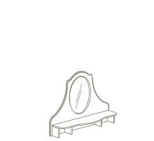 Зеркало для комода Алиса 557